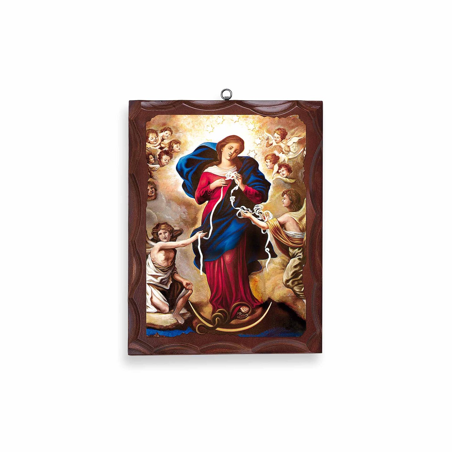 Wooden Plaque – Mary Undoer of Knots 11.81x8.81 Inches