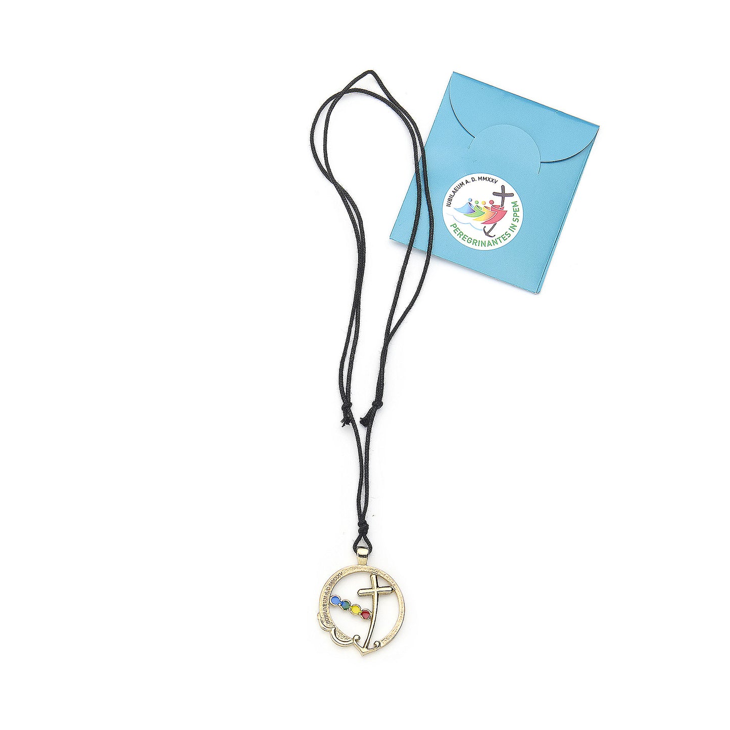GOLD ENAMEL JUBILEE MEDAL WITH CORD