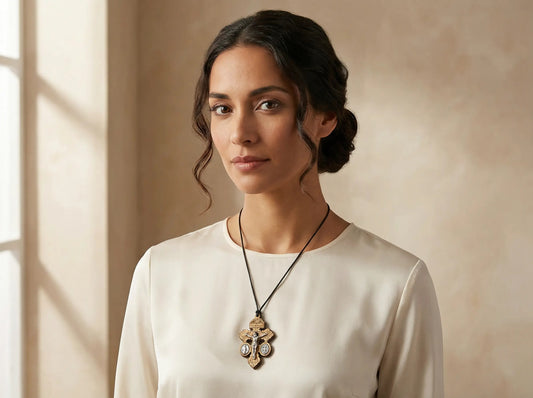 Crocifisso del Perdono in legno d'ulivo 2 pollici