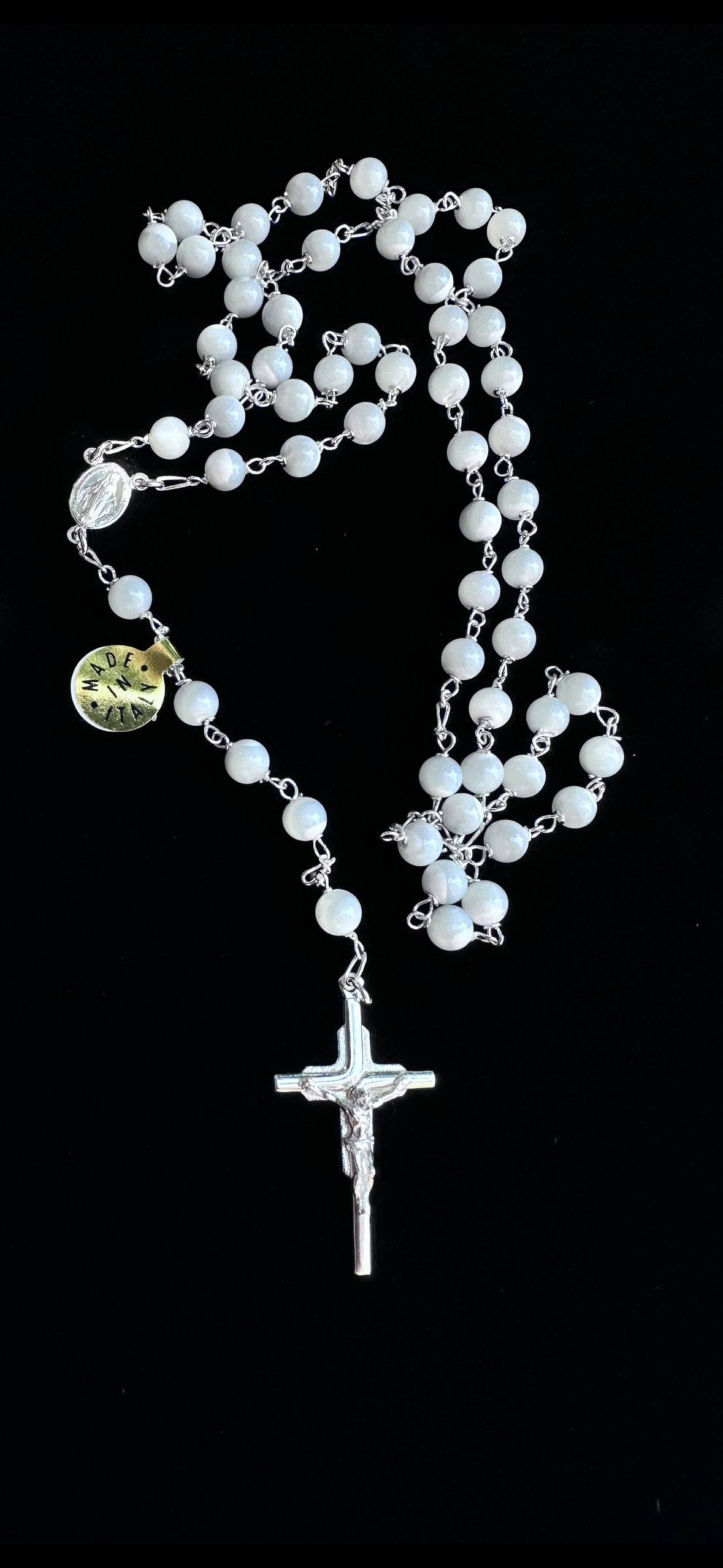 Rosario Madreperla, Argento 925 MM.7