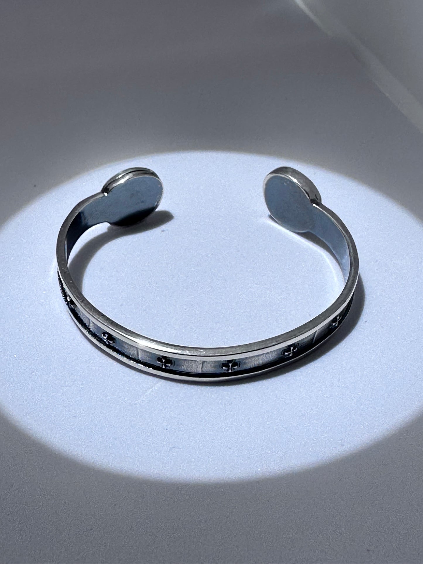 St Benedict Modern Silver Brass bracelet