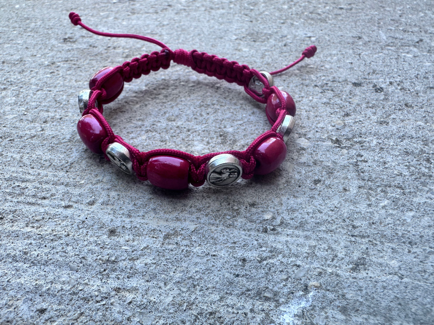 Bracciale Divina Misericordia Rosso