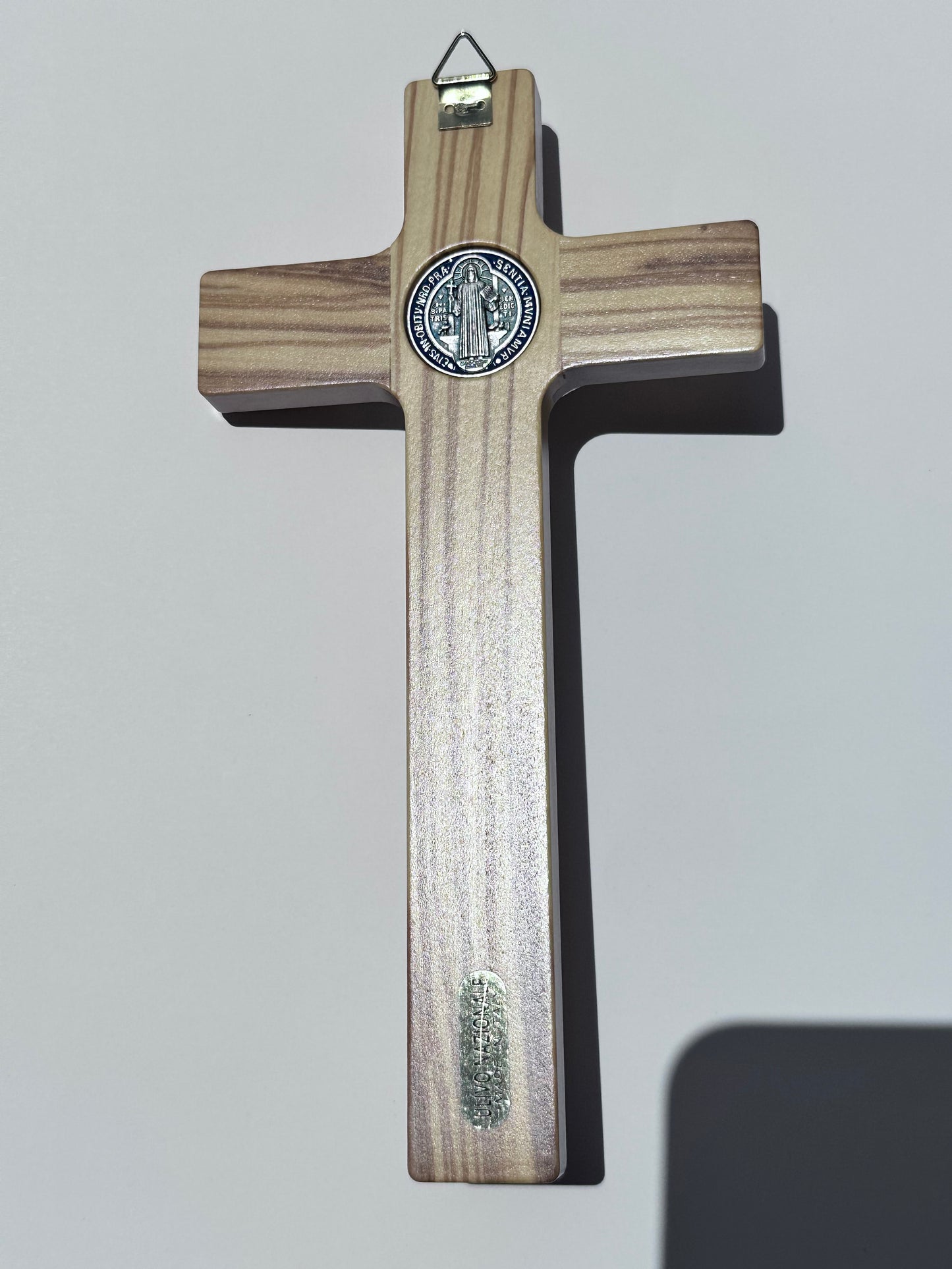Saint Benedict Crucifix Olive Wood
