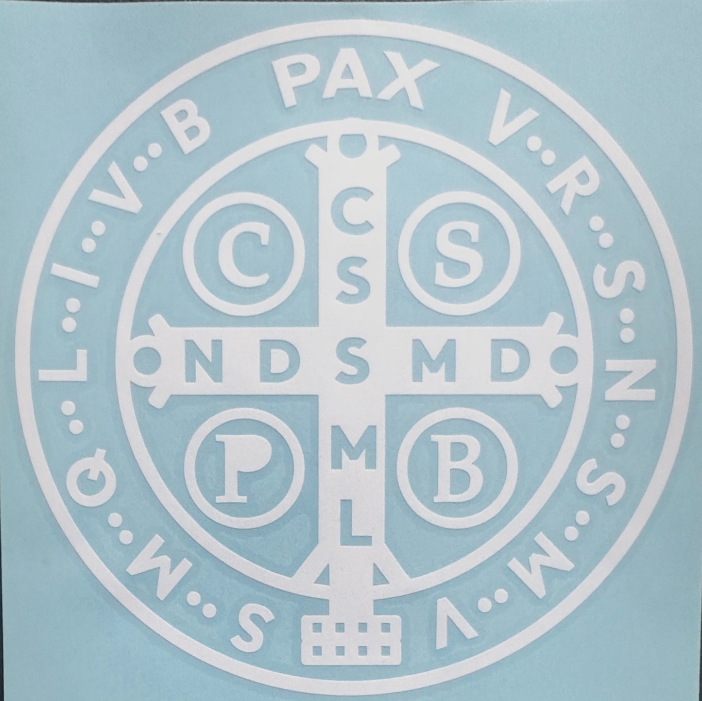 Adesivo per trasferimento medaglia di San Benedetto