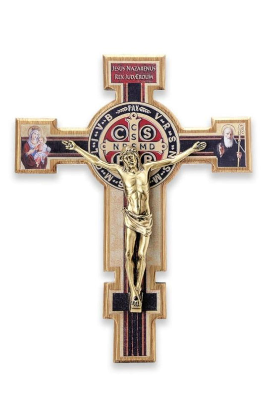 Crucifijo de San Benito Tamaño: 11x8 pulgadas