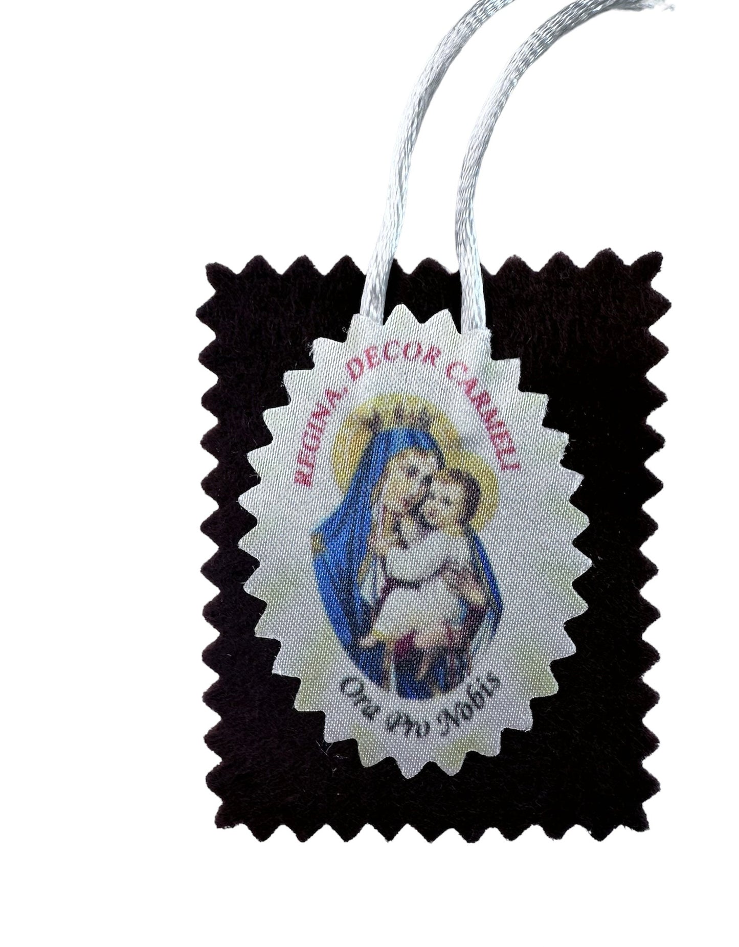Scapular The Sacred Heart of Jesus and the image of The Virgin of Carmen
