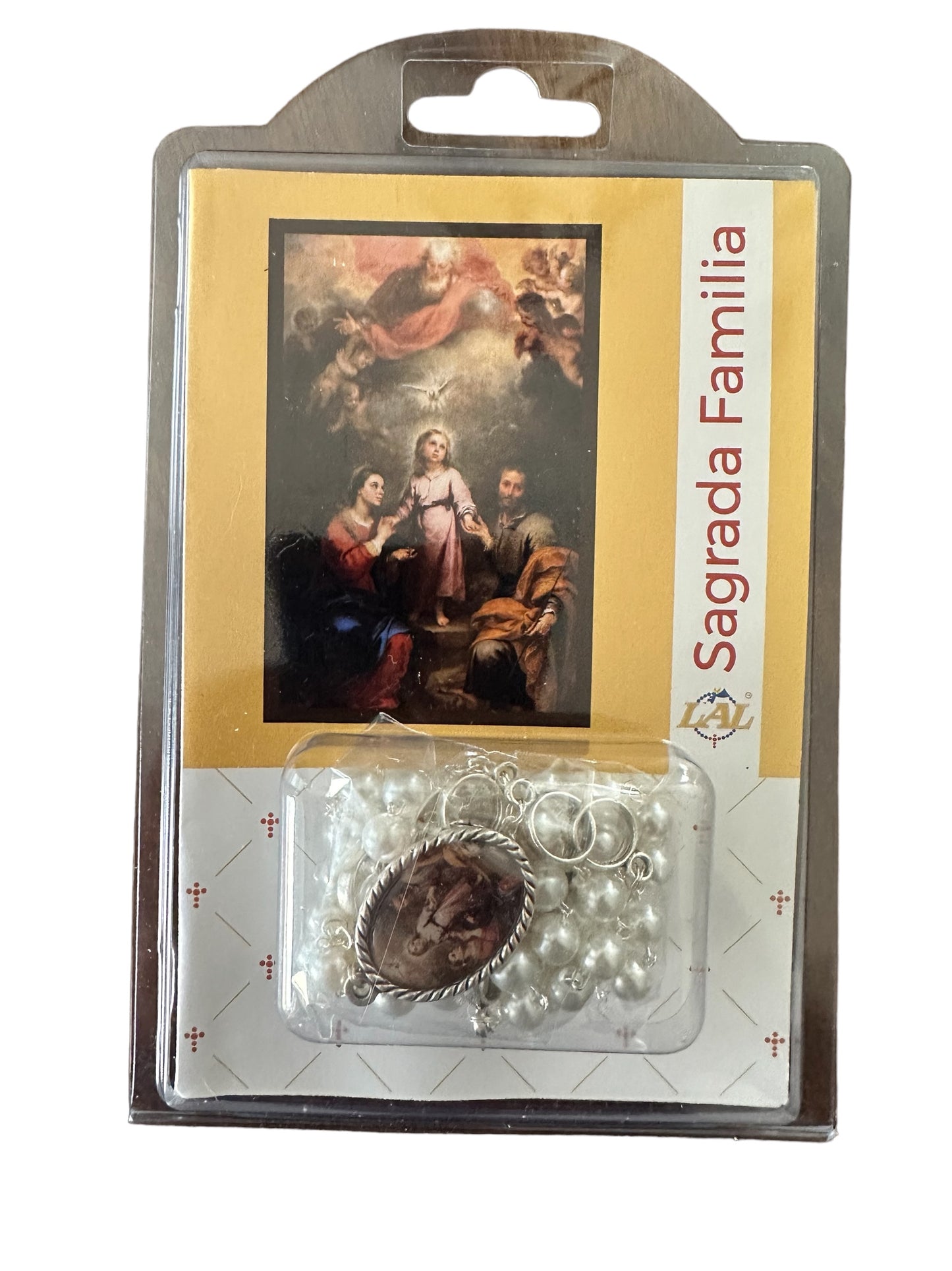 Holy Family Rosary with Glass beads