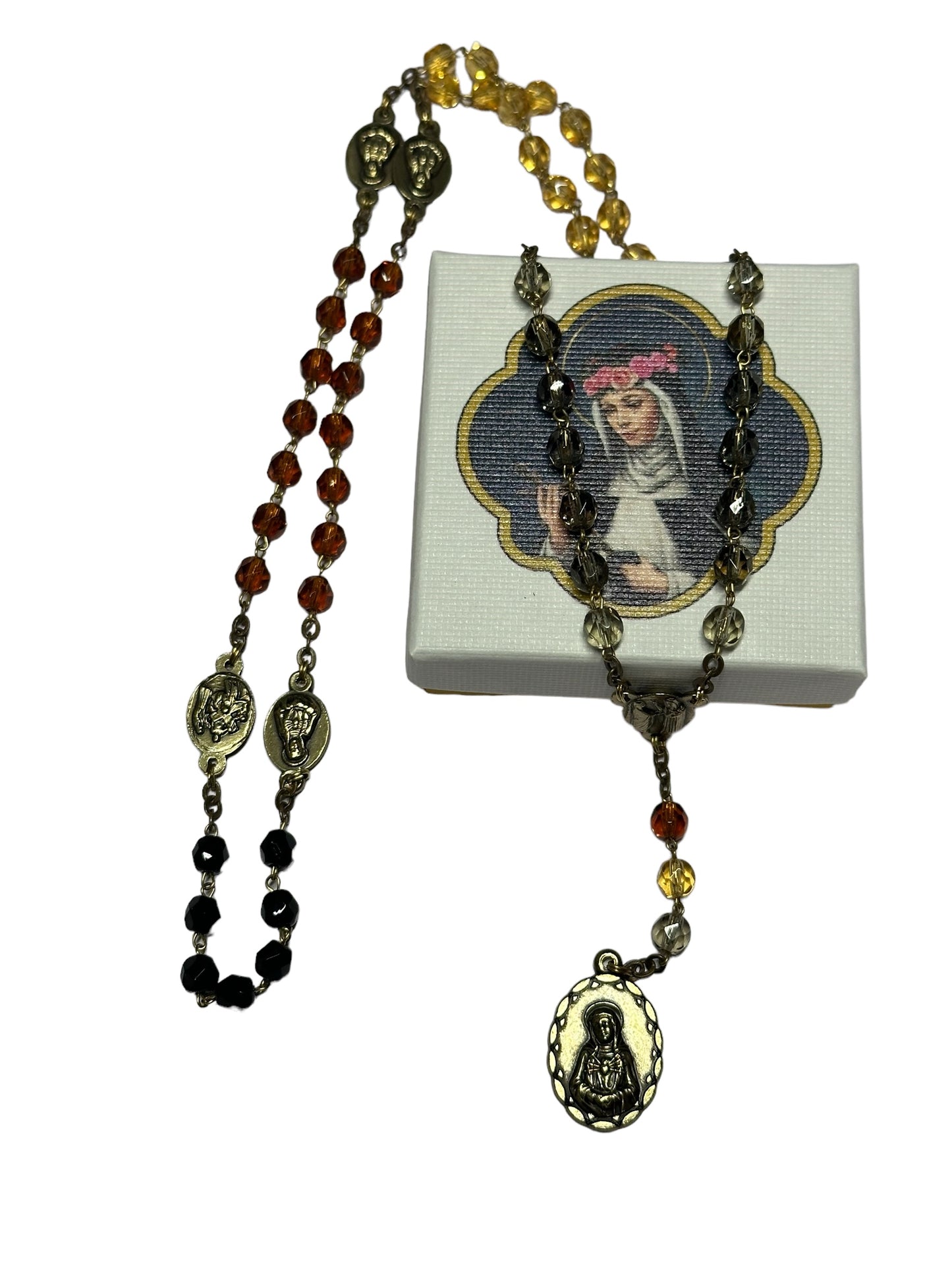 Rosario devozionale dei 7 dolori della Vergine Maria +biglietto