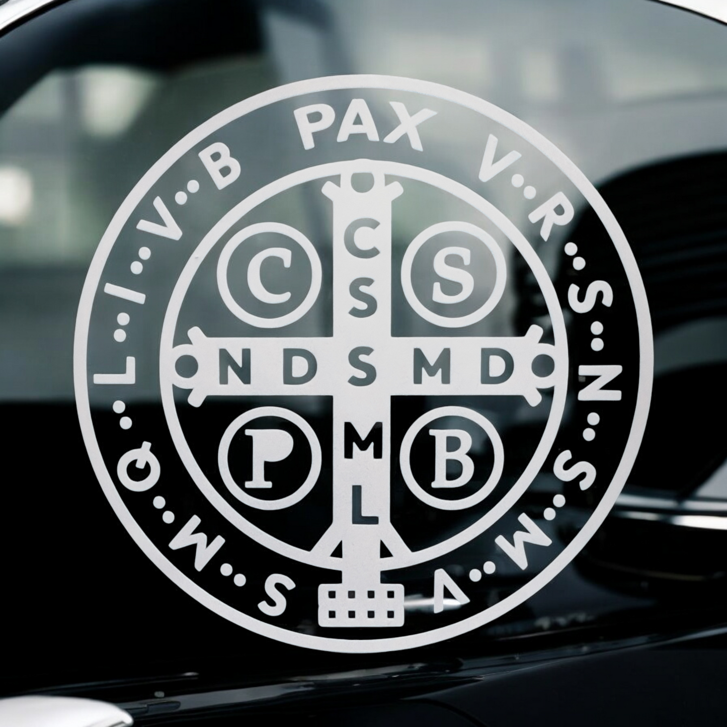Adhesivo de transferencia de la medalla de San Benito