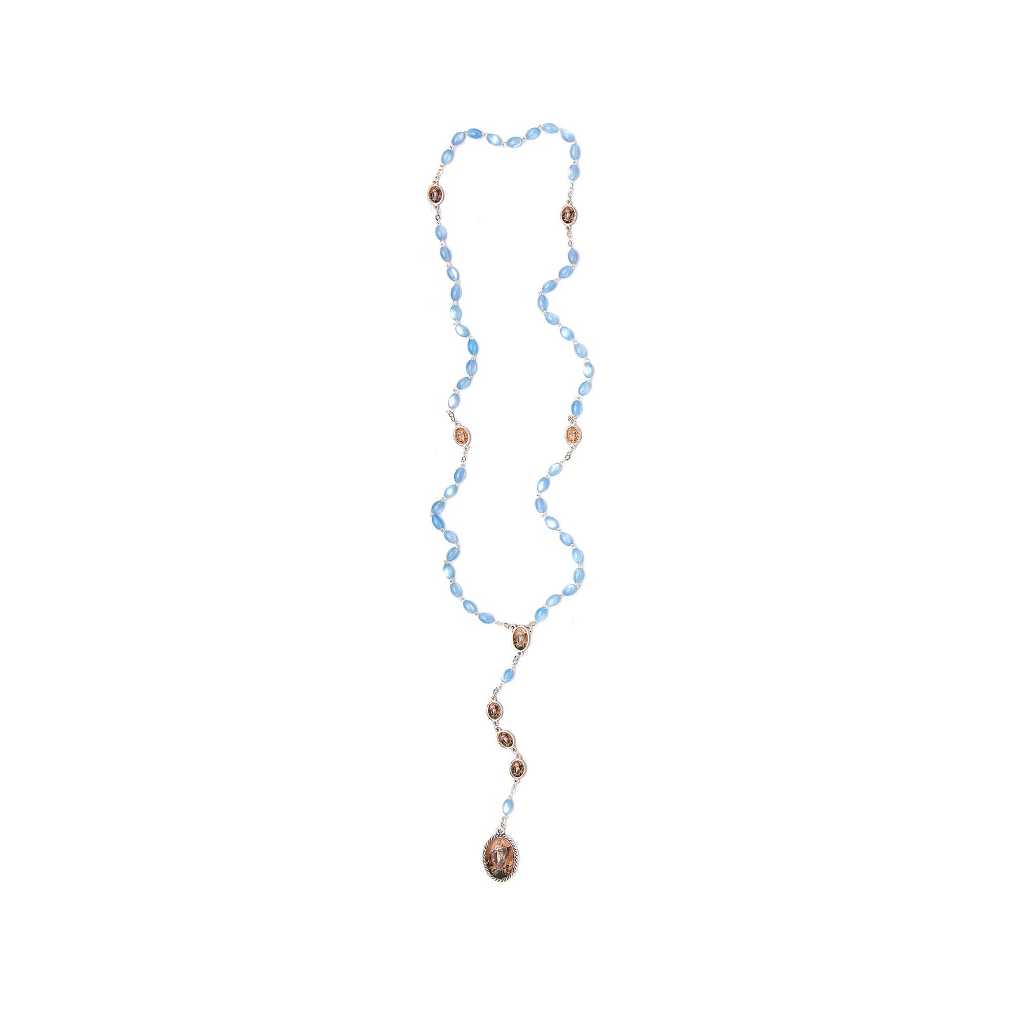 Immaculate Conception Rosary with Imitation Mother of Pearl Beads