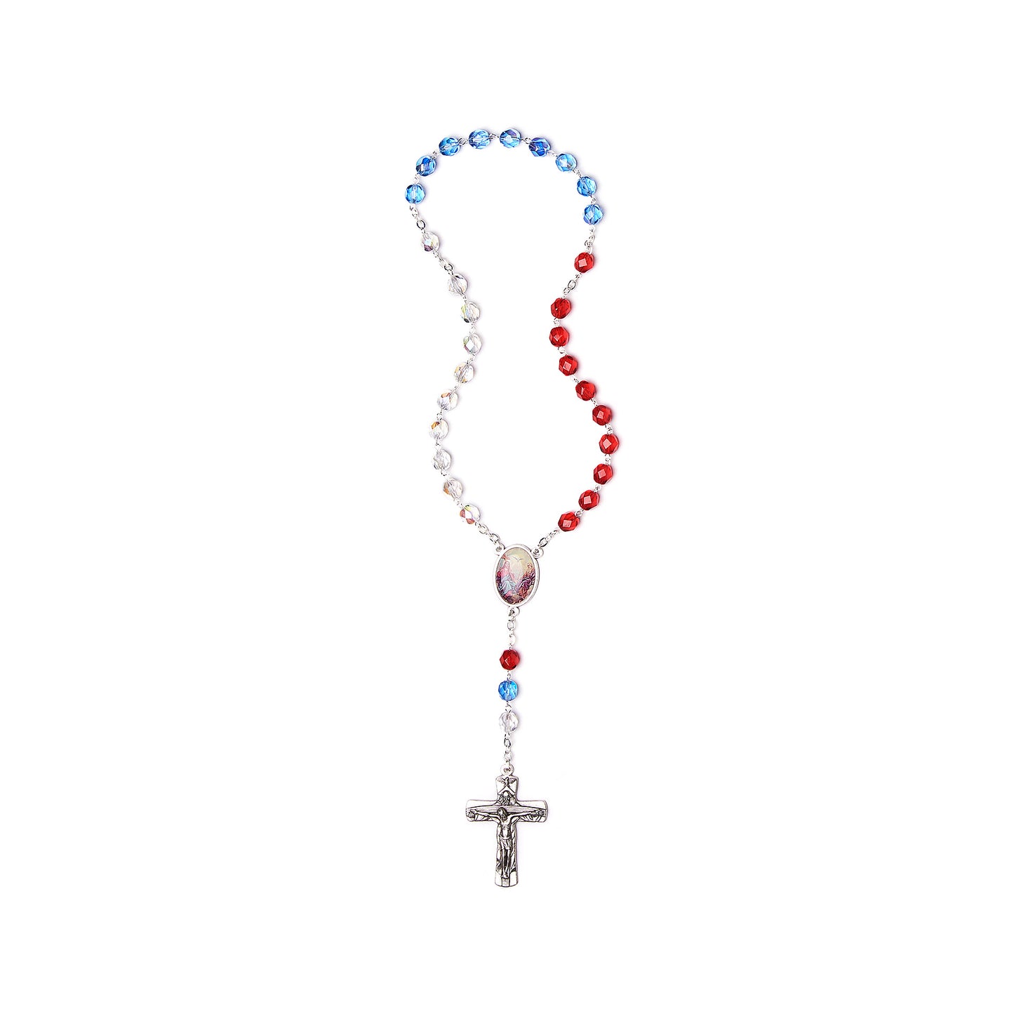 Semi-crystal Holy Trinity Rosary