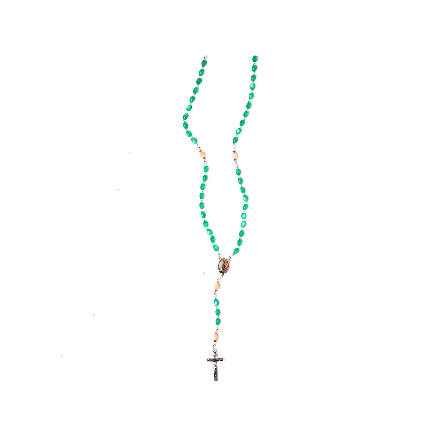 Our Lady of Health Rosary with Imitation Mother of Pearl Beads