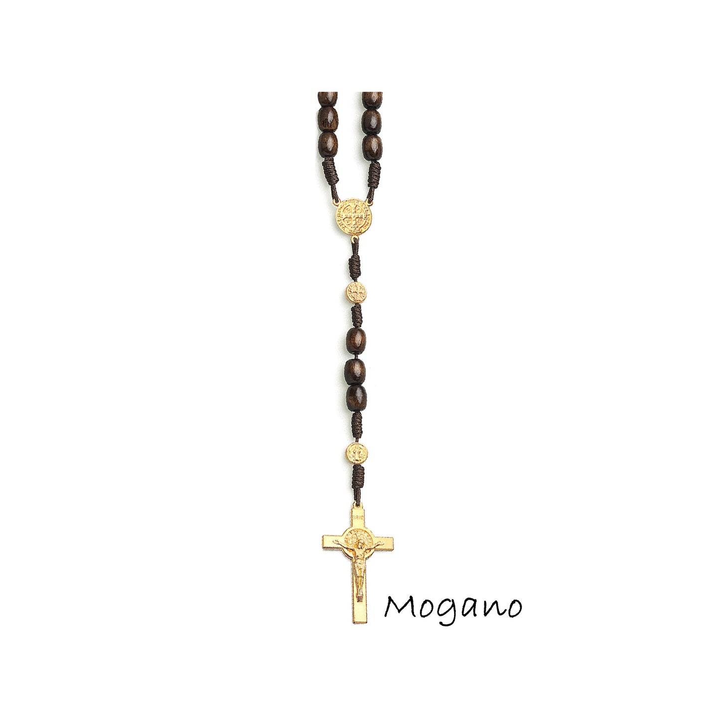 Saint Benedict Rosary Dark Brown