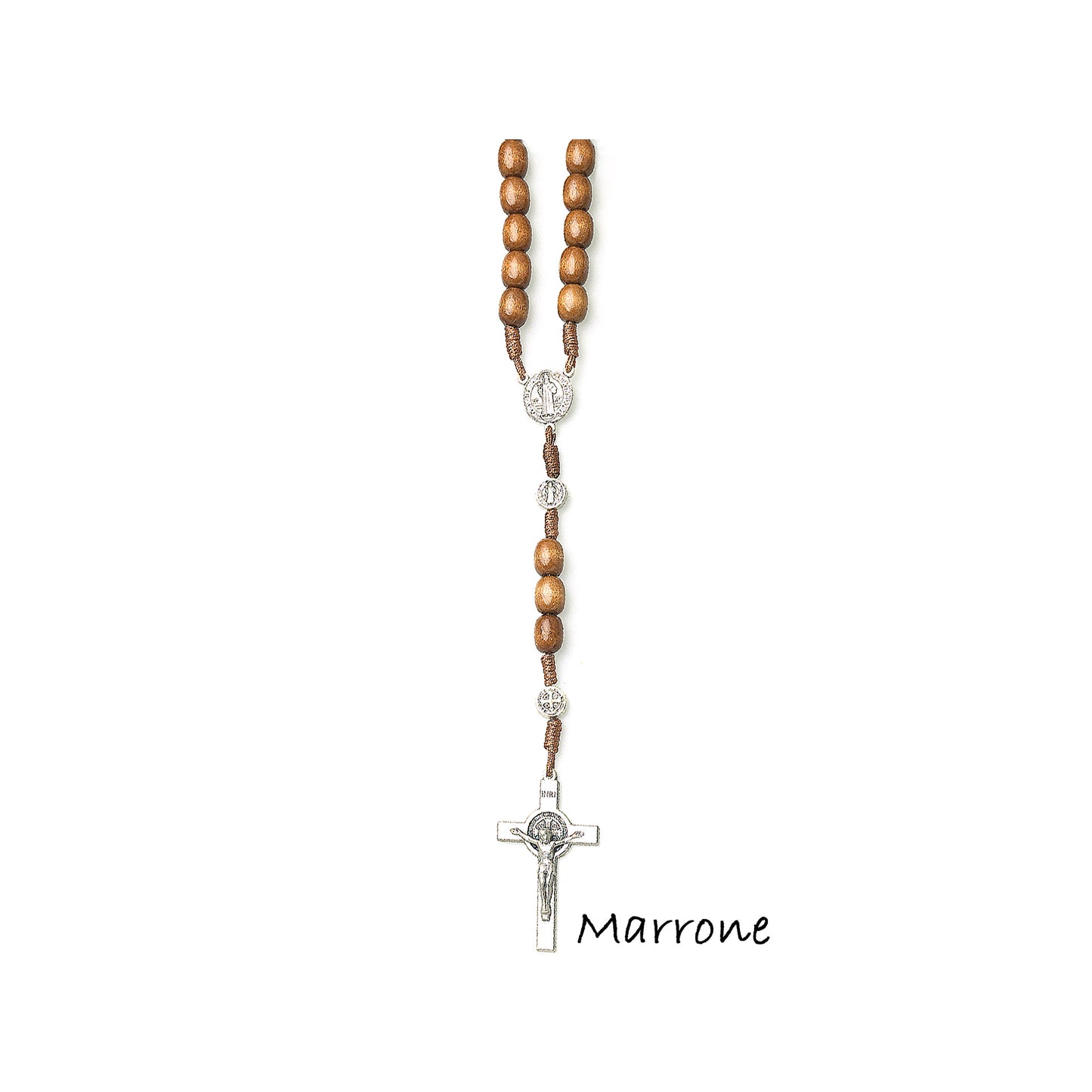 Saint Benedict Rosary Wood