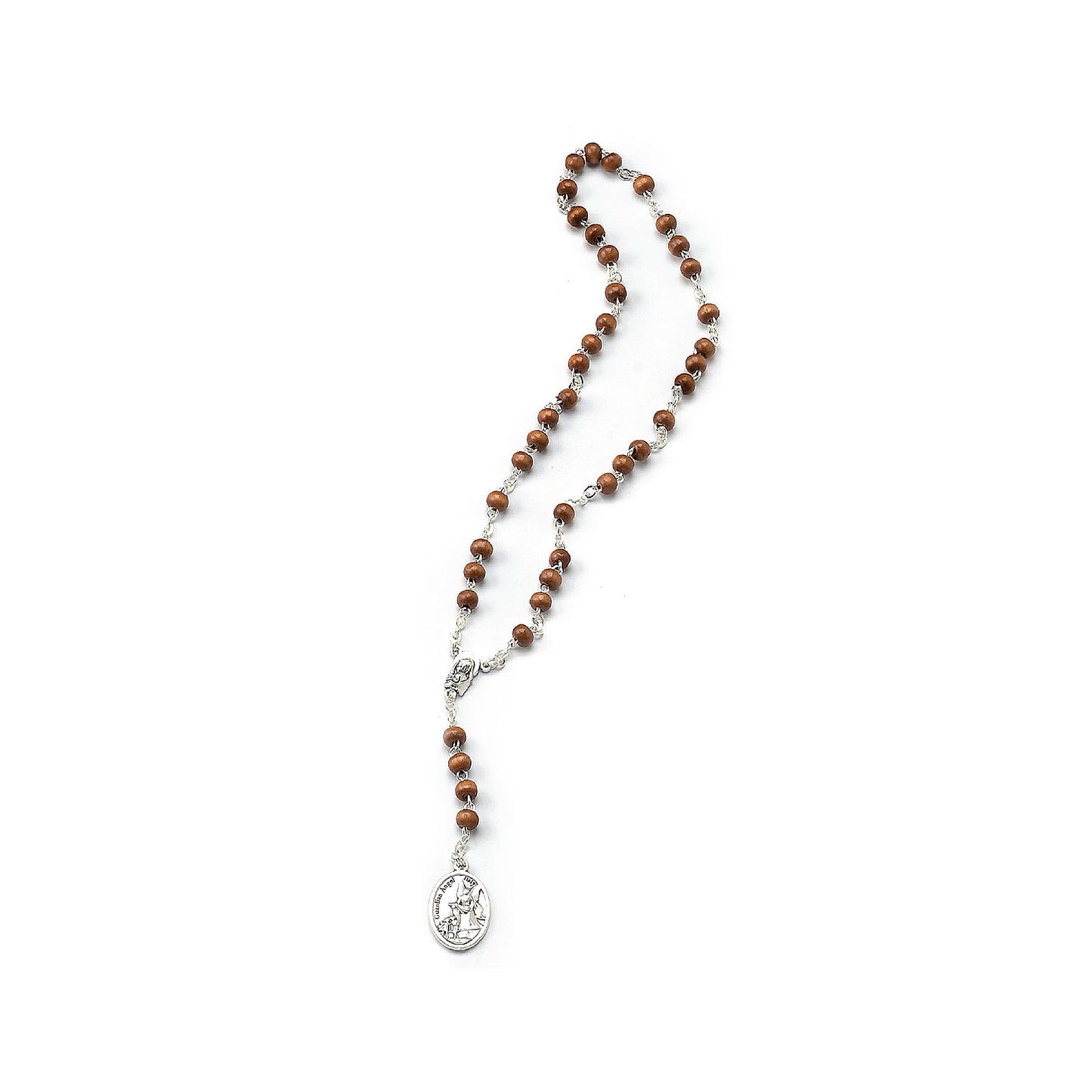 Rosary St. Michael in rounded wood +card