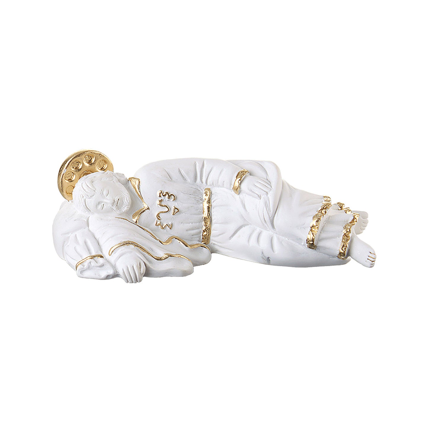 White Resin St. Joseph Sleeping Statue 8.2 inches