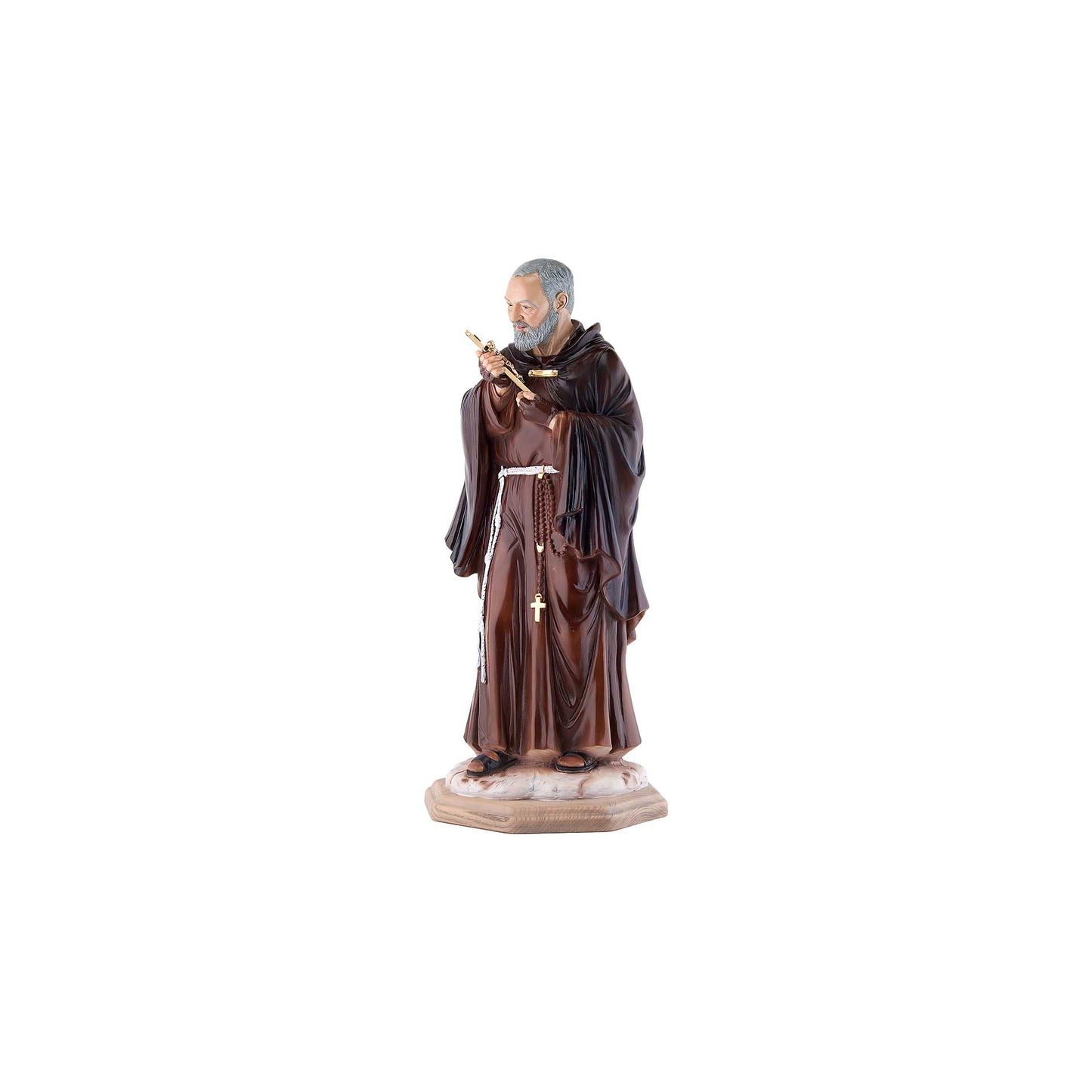 Statue of St. Padre Pio Resin 7.5 inch