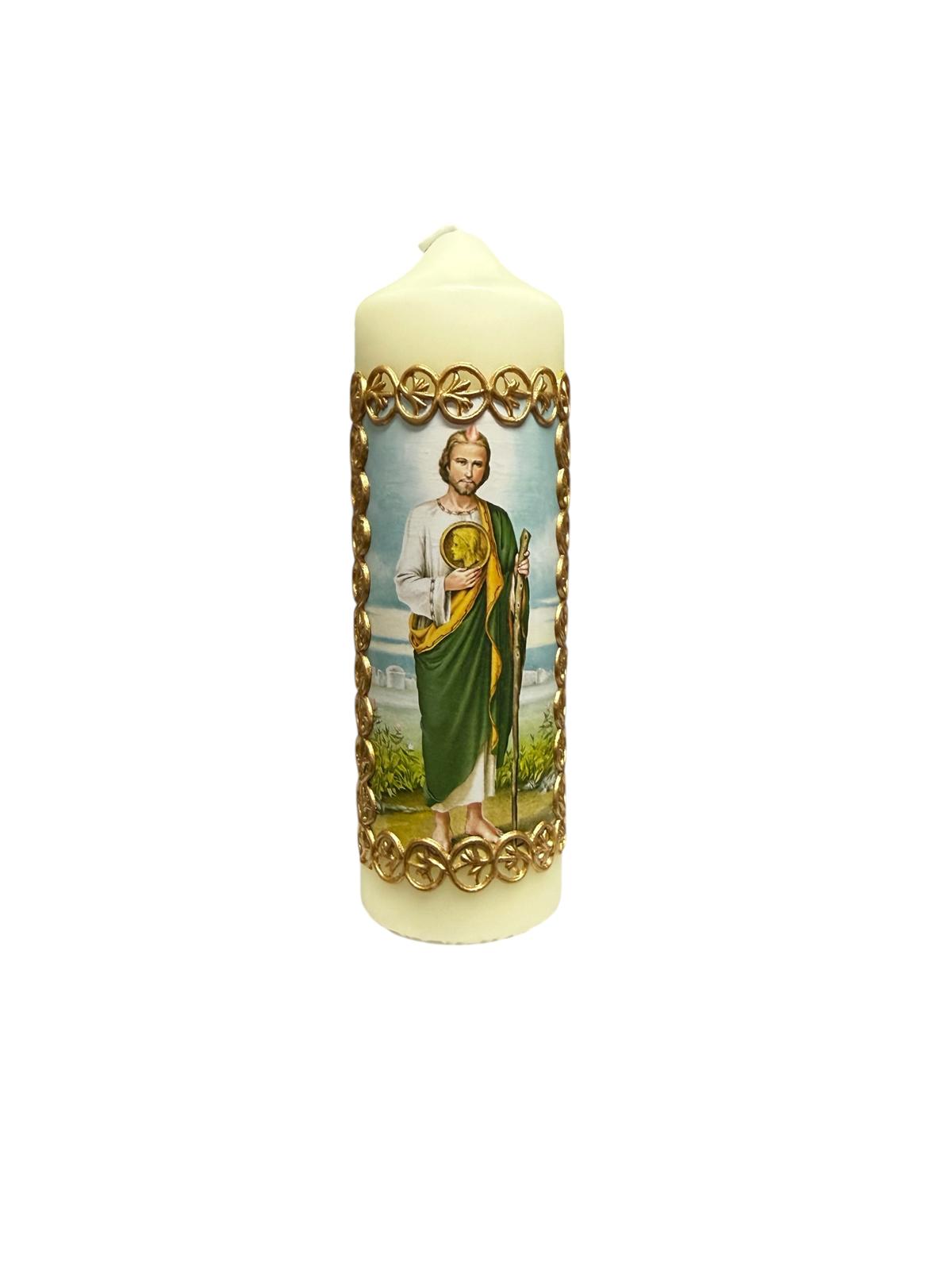 Vela Devocional de San Judas Tadeo – 6.5 x 2 pulgadas