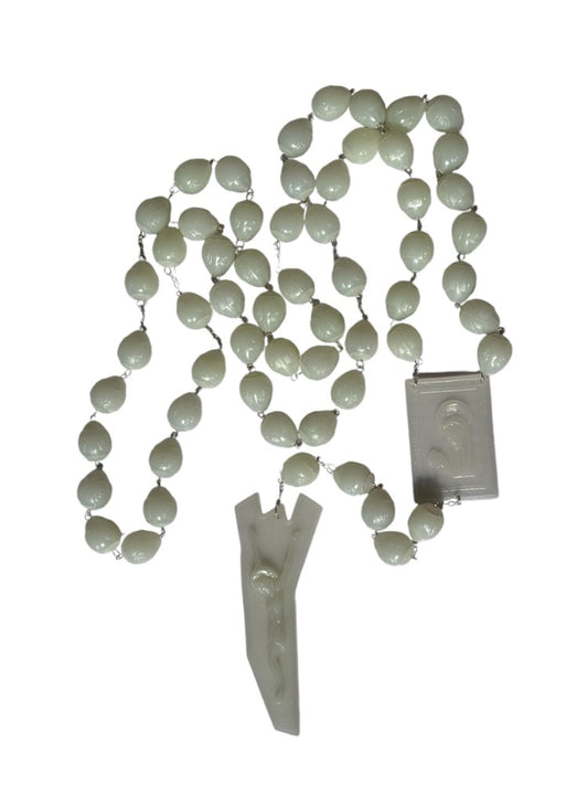 Rosario de pared fluorescente con cuentas de 1 pulgada y 85 pulgadas de circunferencia