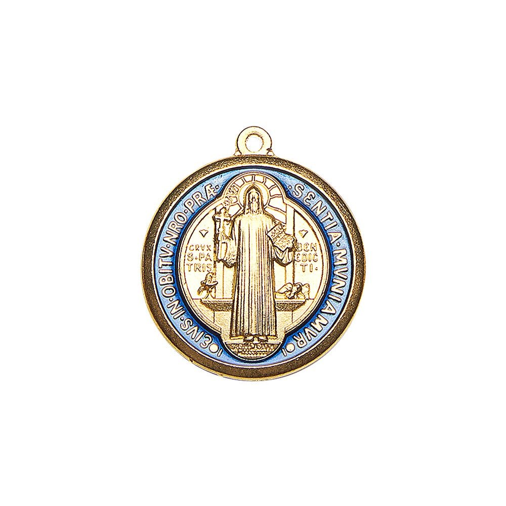 Medalla de San Benito Metal Color Bronce/Color Plata/Color Oro