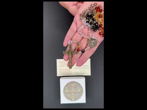 Rosario in cristallo di San Benedetto Monastero di San Benedetto