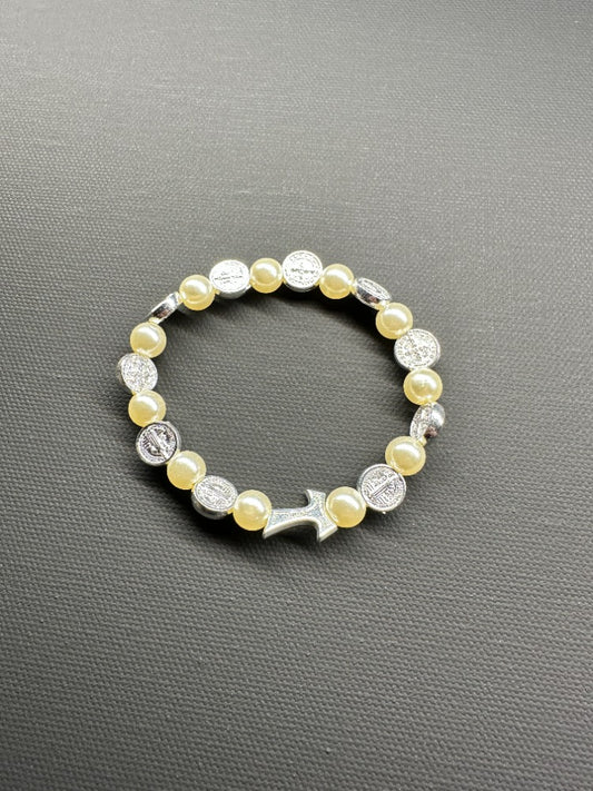 Pulsera Rosario San Benito Grano 8 mm