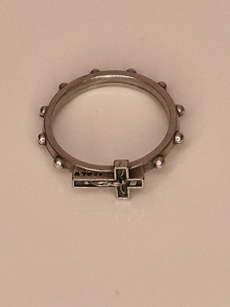 Metal Ring with Cross