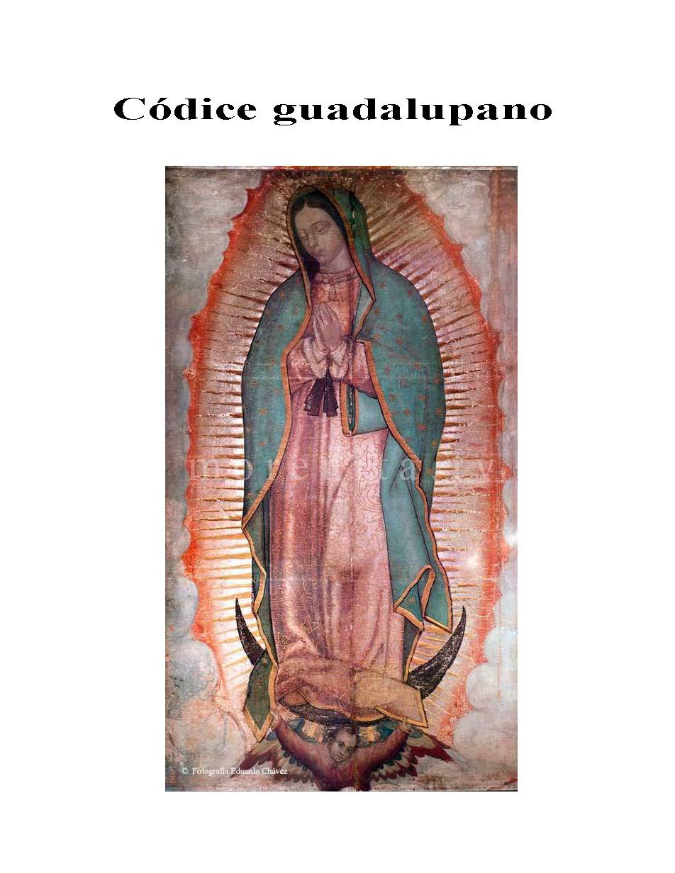 Imagen de Nuestra Señora de Guadalupe y símbolos del Códice Guadalupano
