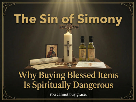 Wanting to Buy Blessed Items: The Sin of Simony