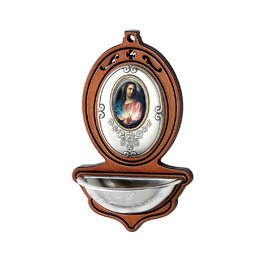 Holy Water font for wall Sacred heart of Jesus