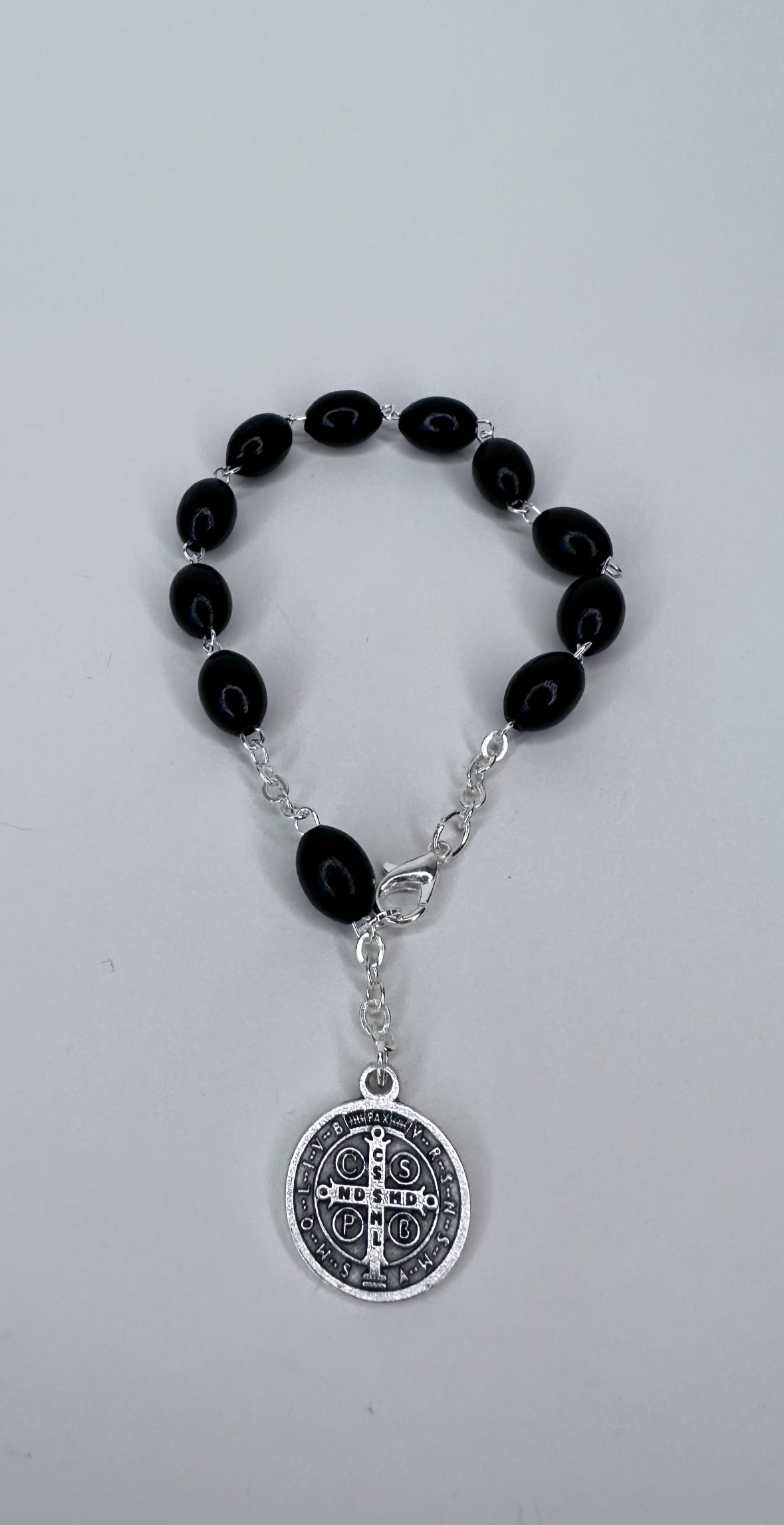 Saint Benedict Rosary Bracelet Black