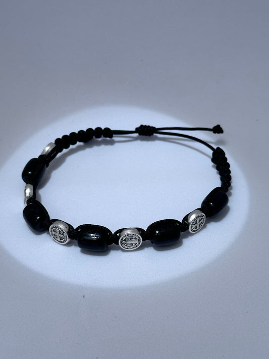 Bracciale San Benedetto Legno Nero, Medaglia