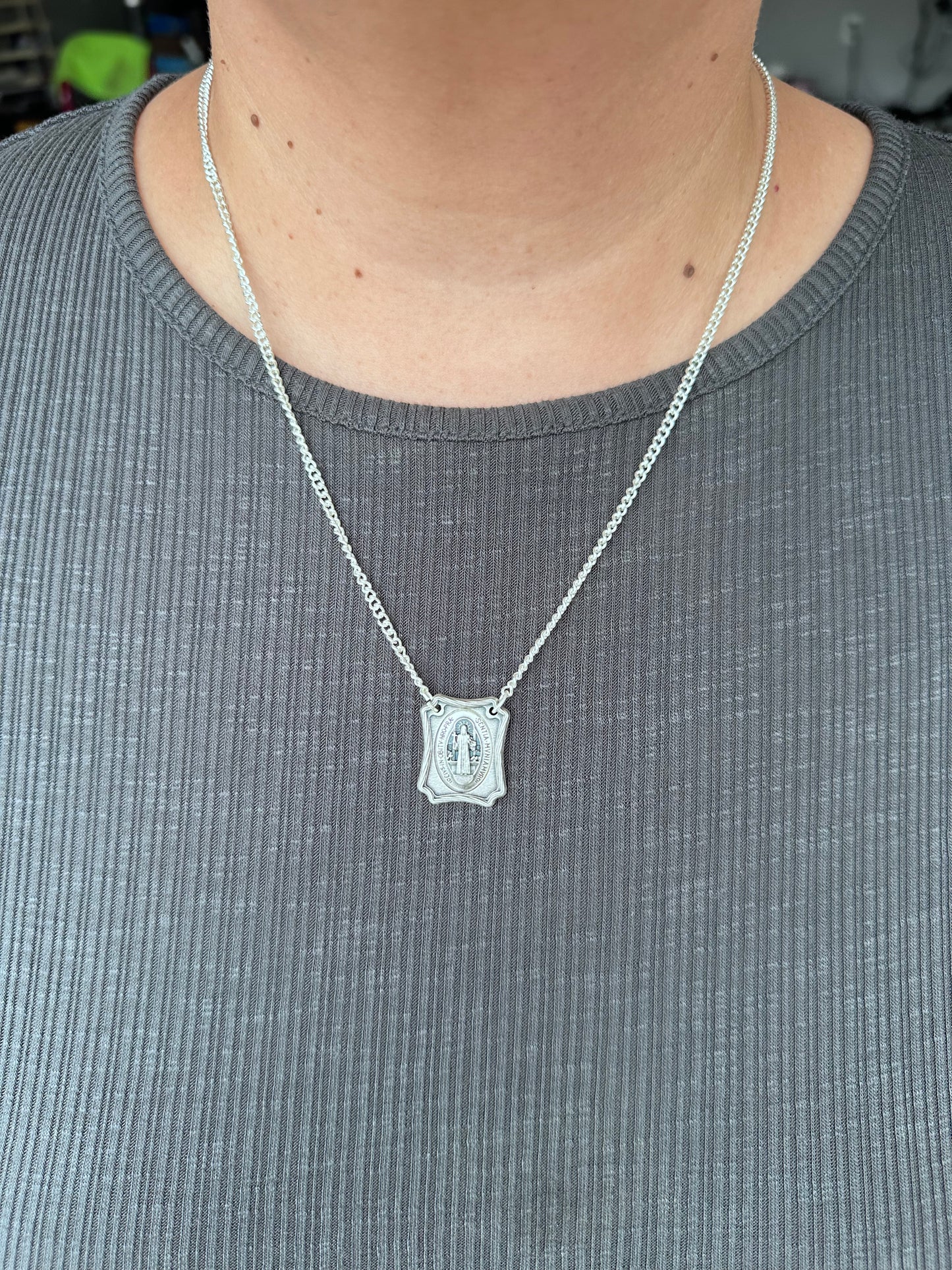 St Benedict Scapular Metal