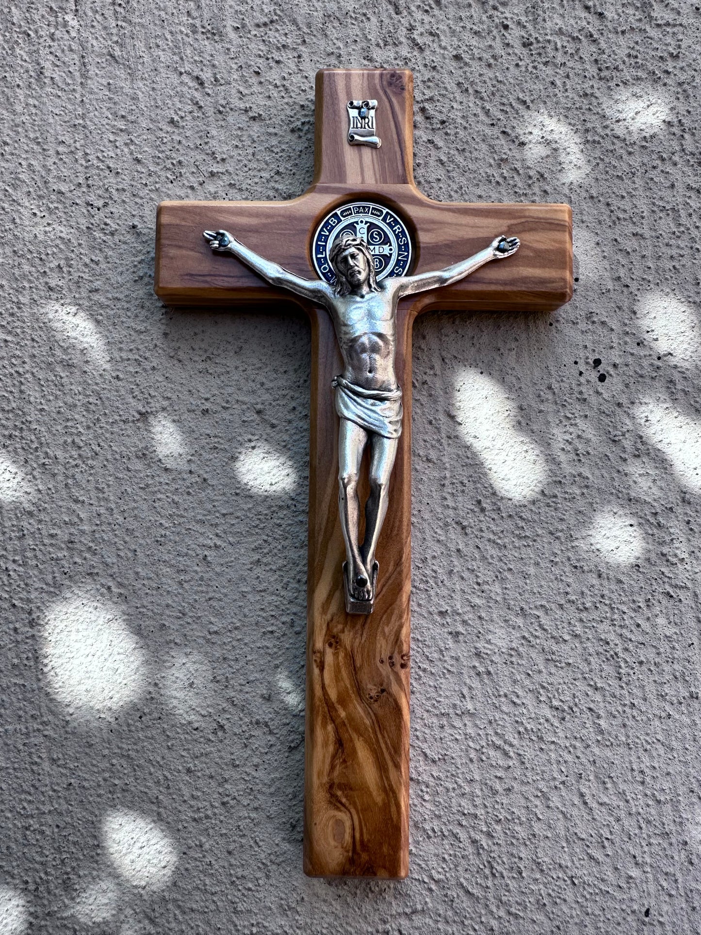 Saint Benedict Crucifix Olive Wood Brown
