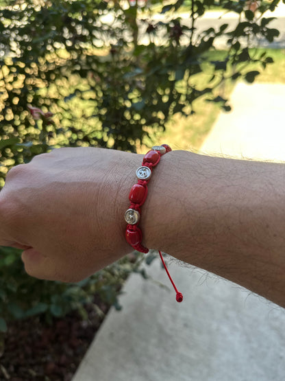 Bracciale Divina Misericordia Rosso