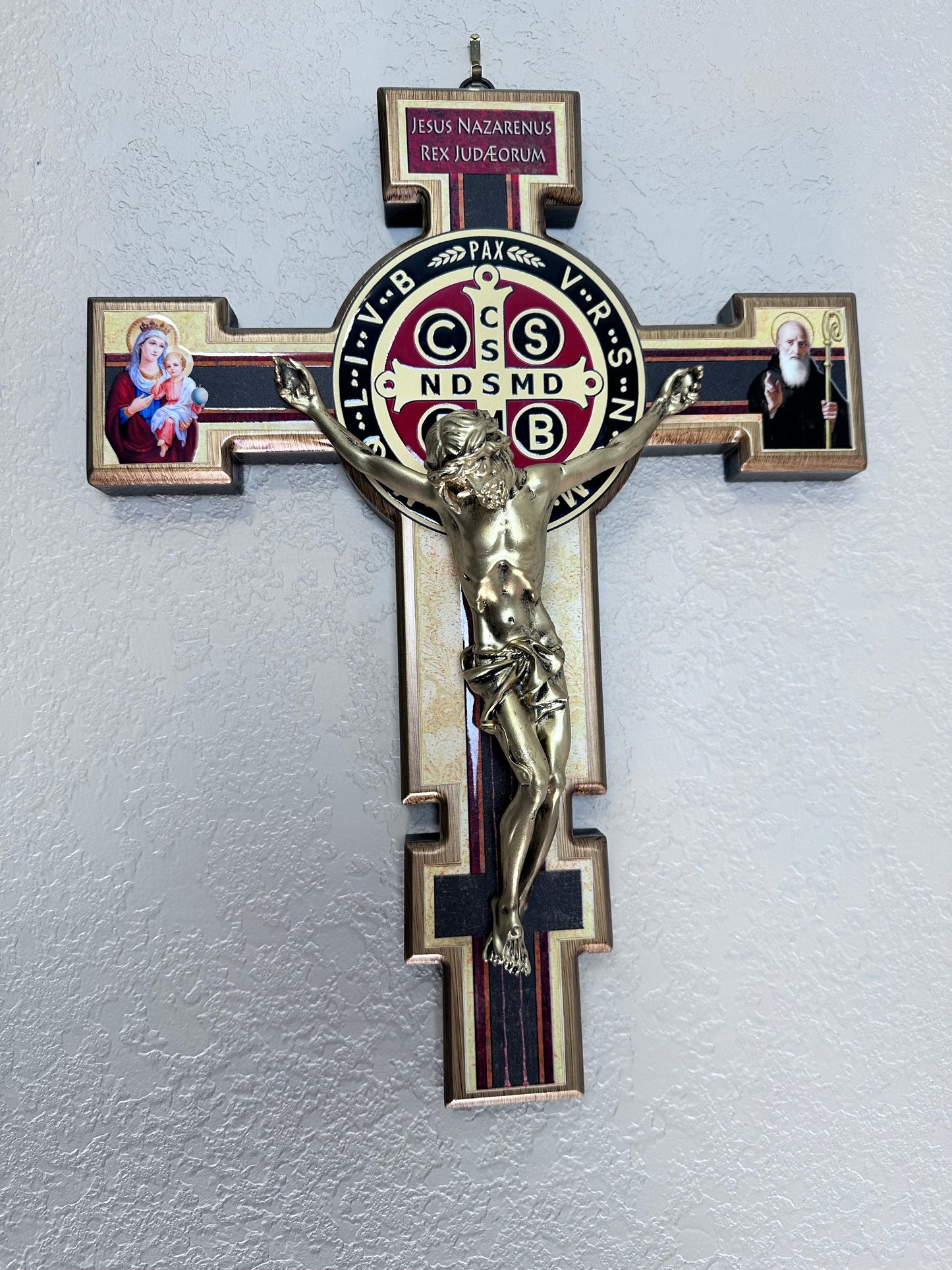 Cross of Saint Benedict Size: 15 1/4x12 inches