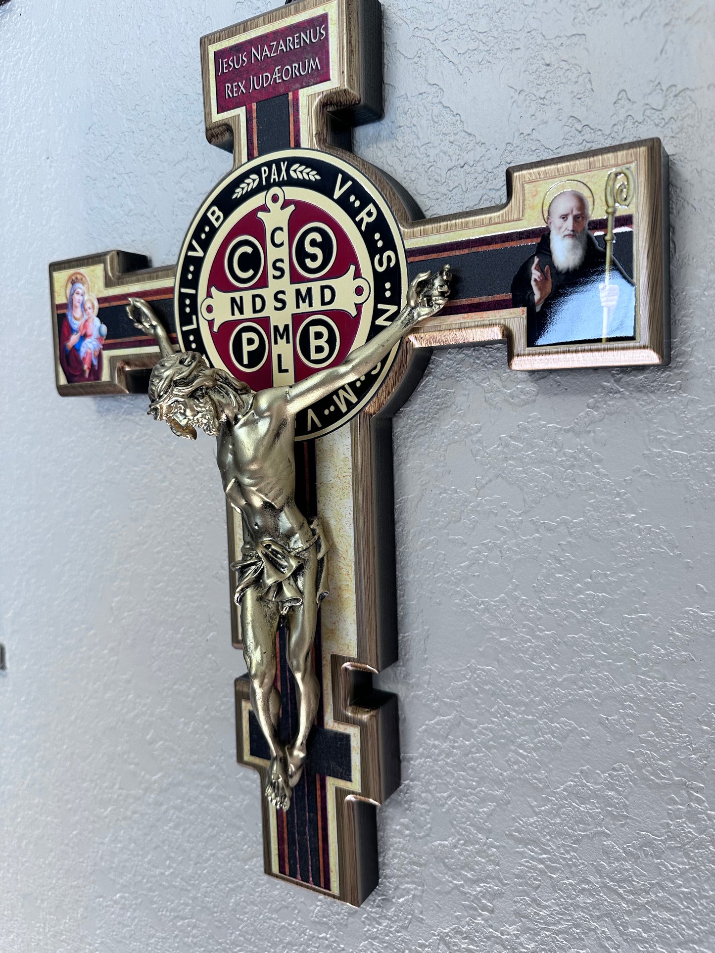 Cross of Saint Benedict Size: 15 1/4x12 inches