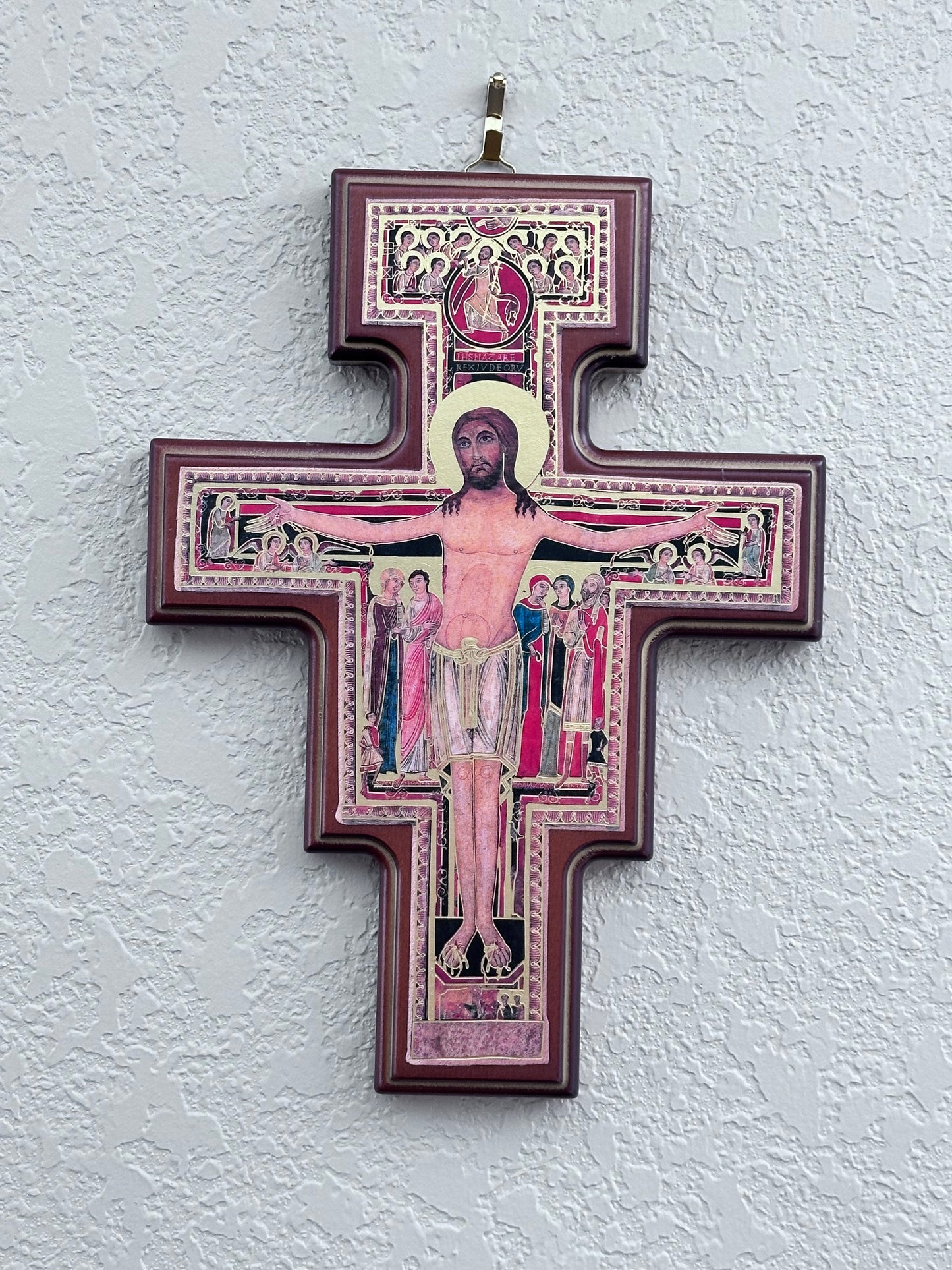 Cruz de San Damián madera 10x7,4 pulgadas