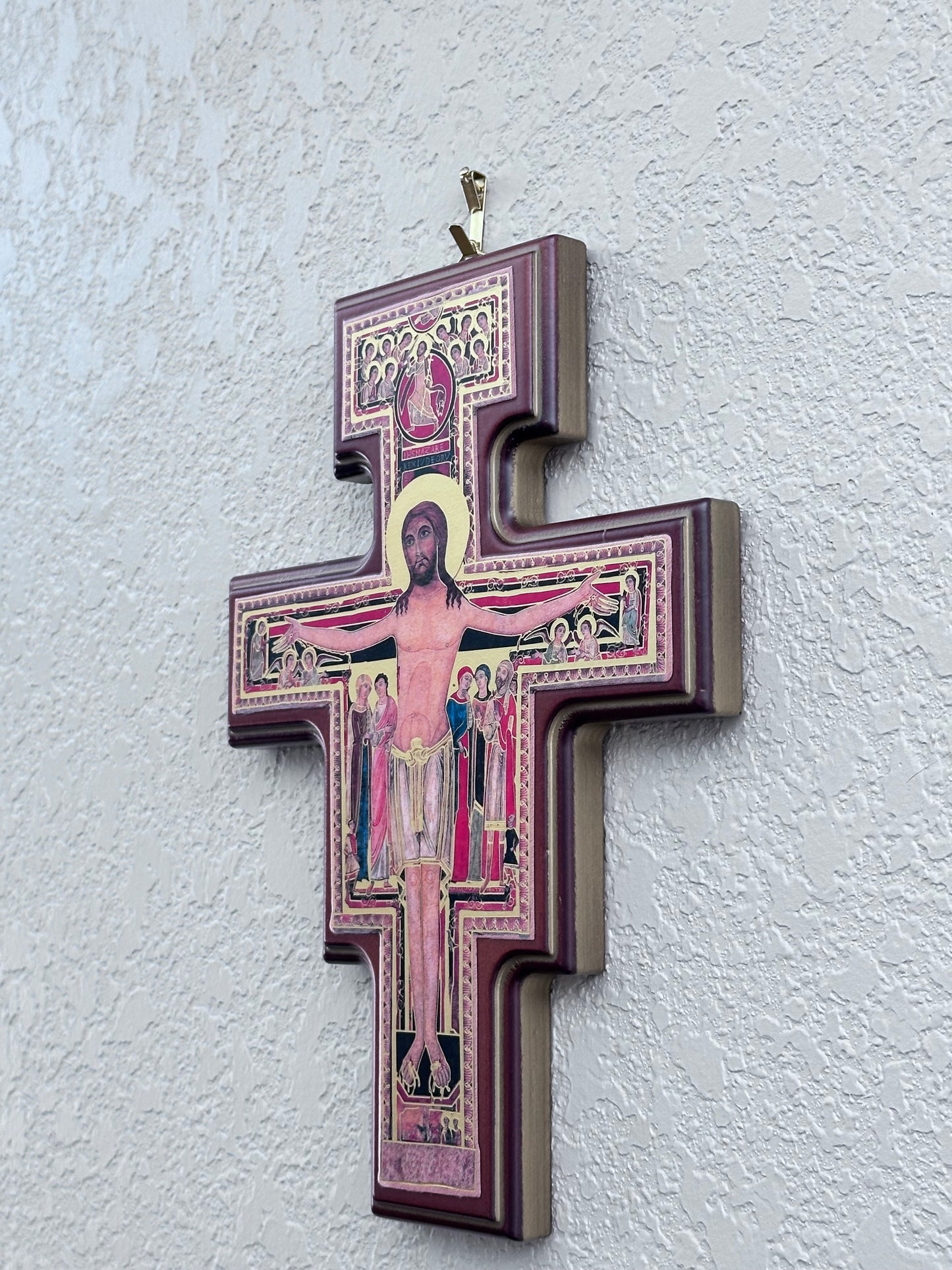 Cruz de San Damián madera 10x7,4 pulgadas