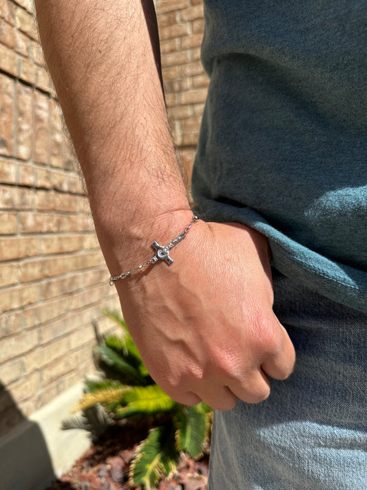 Bracciale in Rodio/Argento 925 ø mm5 Misura: 8 pollici