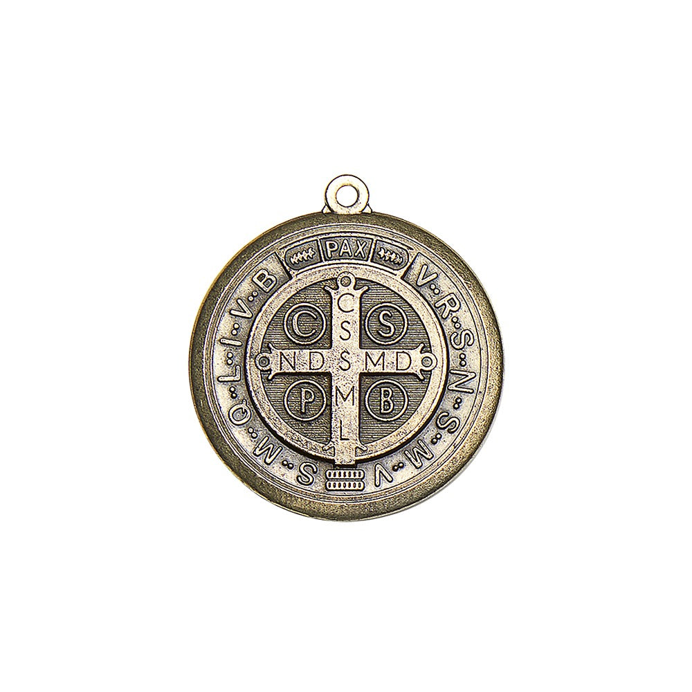 Medal of Saint Benedict Metal Bronze Color/Silver Color/Gold Color