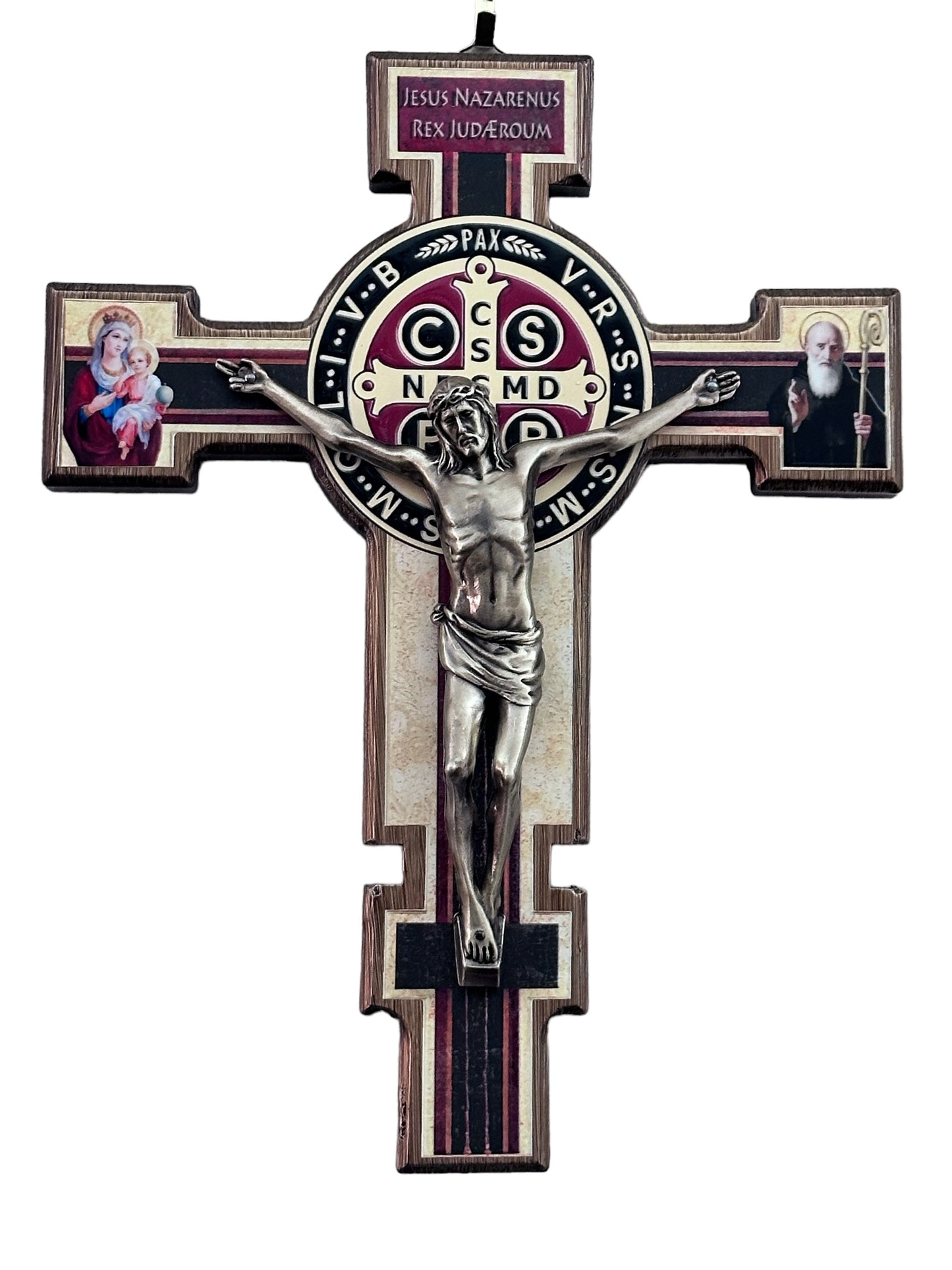 Crucifijo de San Benito 11x8 pulgadas