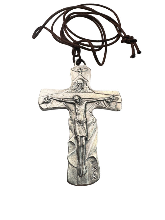Metal Cross of the Holy Trinity 7x2 Inch