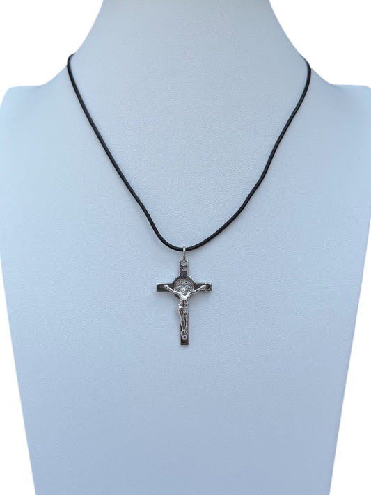 Crocifisso San Benedetto Argento 925
