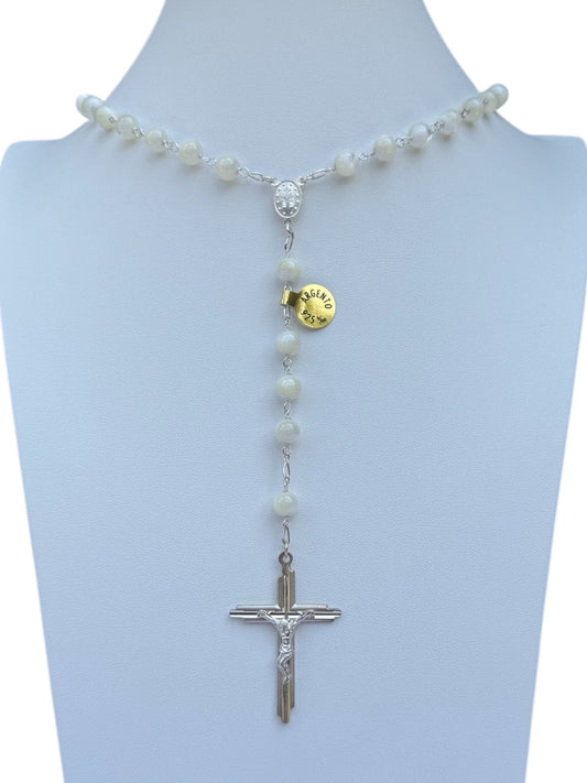 Rosario Madreperla, Argento 925 MM.7 