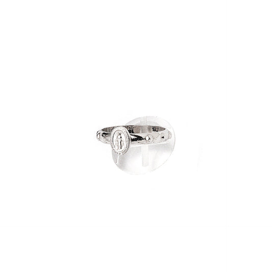 Anello denario Medaglia Miracolosa Argento 925.