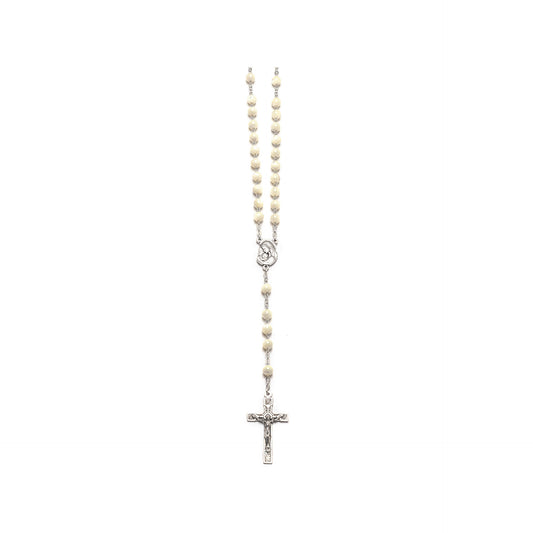 Chain Rosary with Mother of Pearl Beads