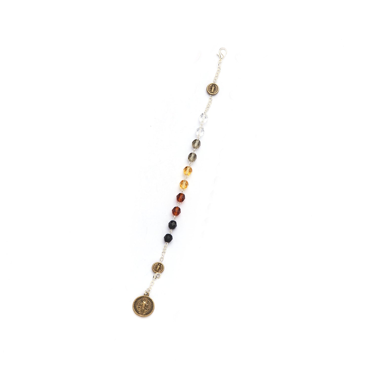 Saint Benedict Bracelet Semi-Crystal Beads