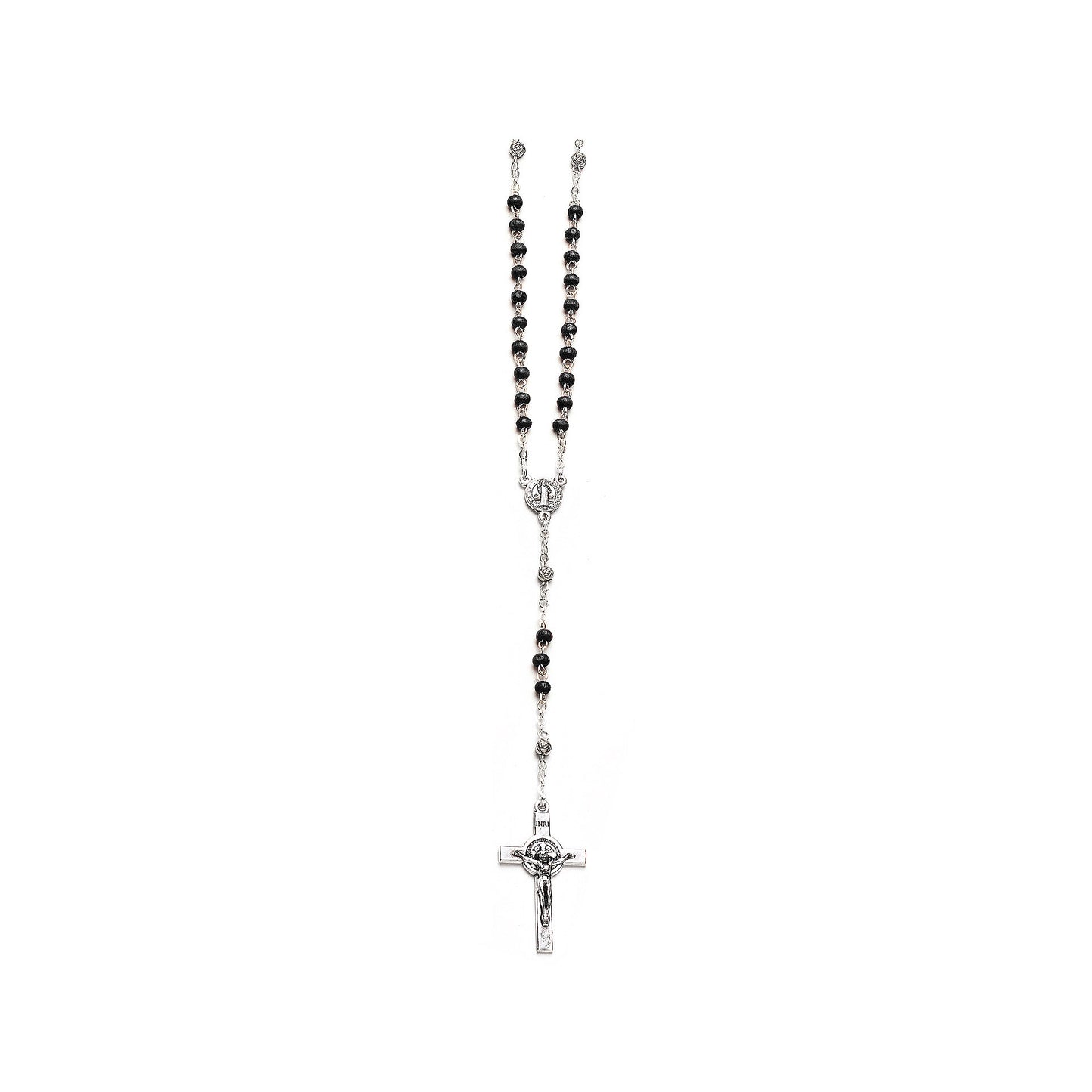 Saint Benedict Rosary Black, small and discreet