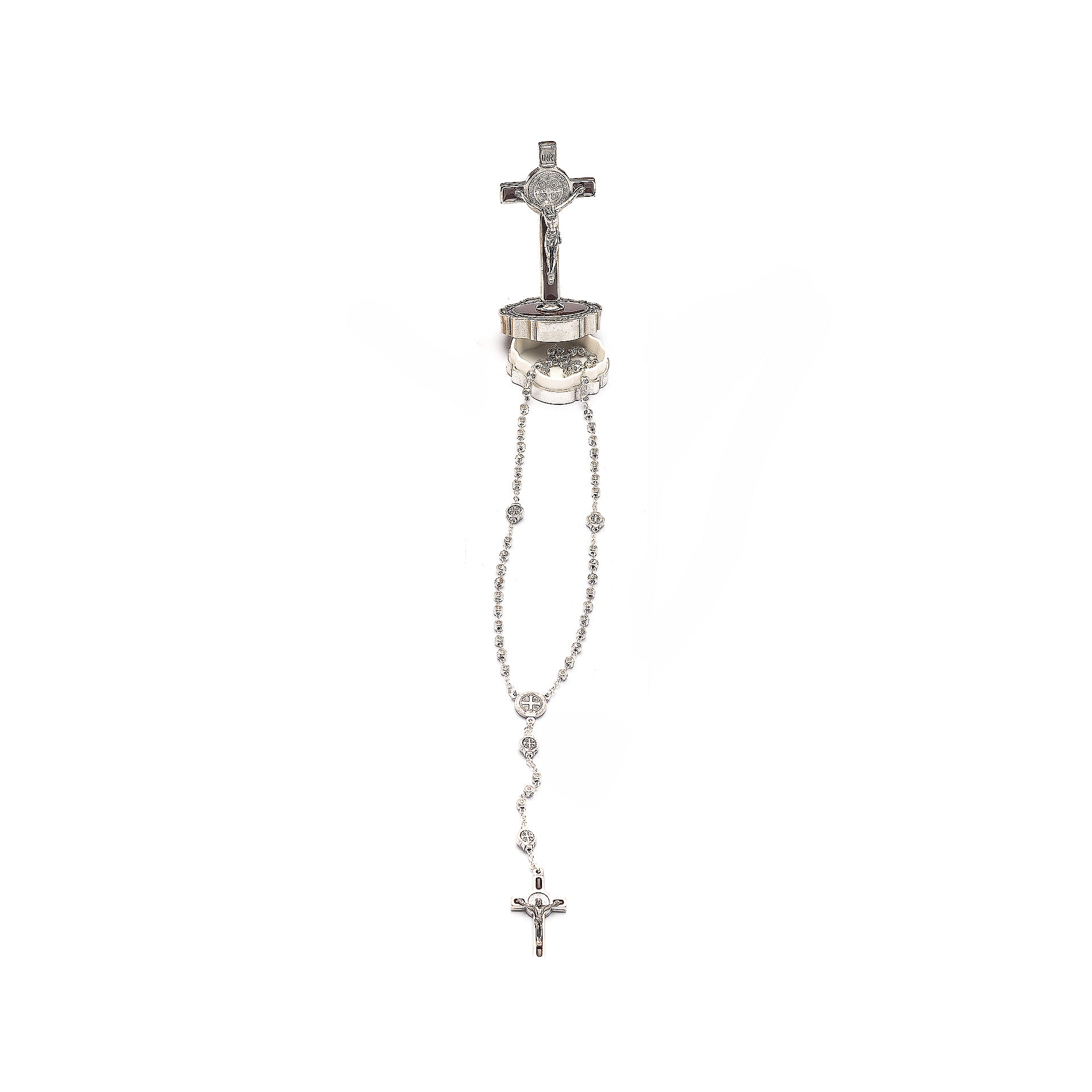 FINE JEWELRY Steeltime Mens Stainless Steel Rosary Necklaces | Pueblo Mall